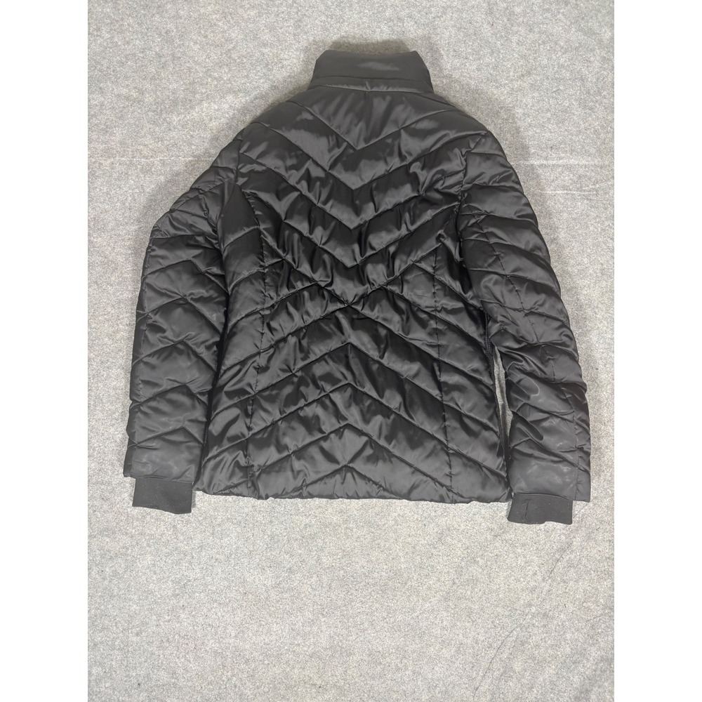 Nautica Womens Black Chevron Puffer Jacket Water Resistant Quilted Coat Q020331 - Picture 9 of 9